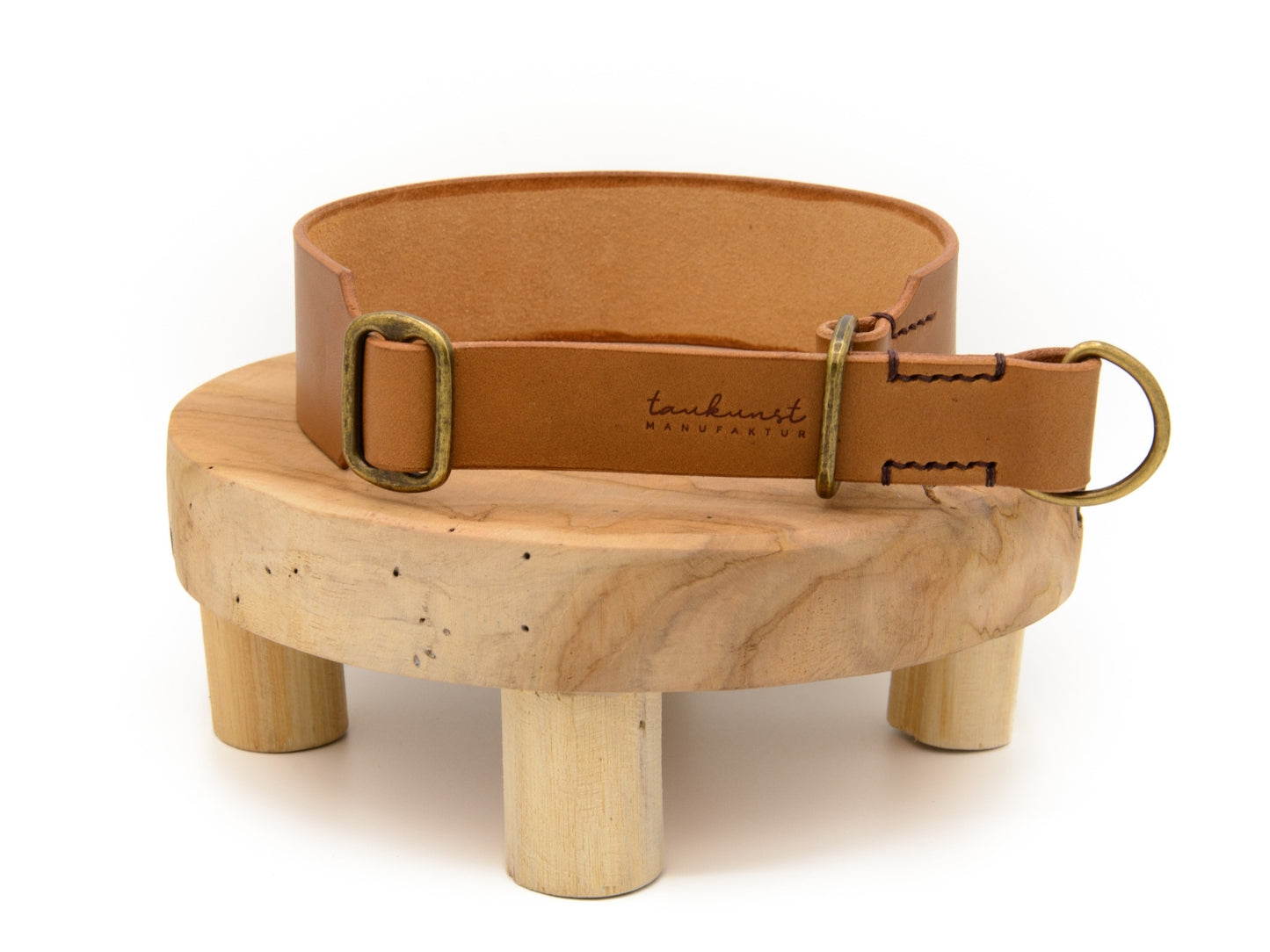 SALE | Zugstopp Lederhalsband 'Waldgeist' Camel SALE | Zugstopp Lederhalsband 'Waldgeist' Camel
