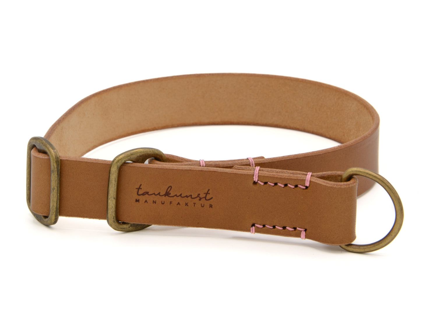 Zugstopp Lederhalsband 'Waldgeist' Camel Zugstopp Lederhalsband 'Waldgeist' Camel