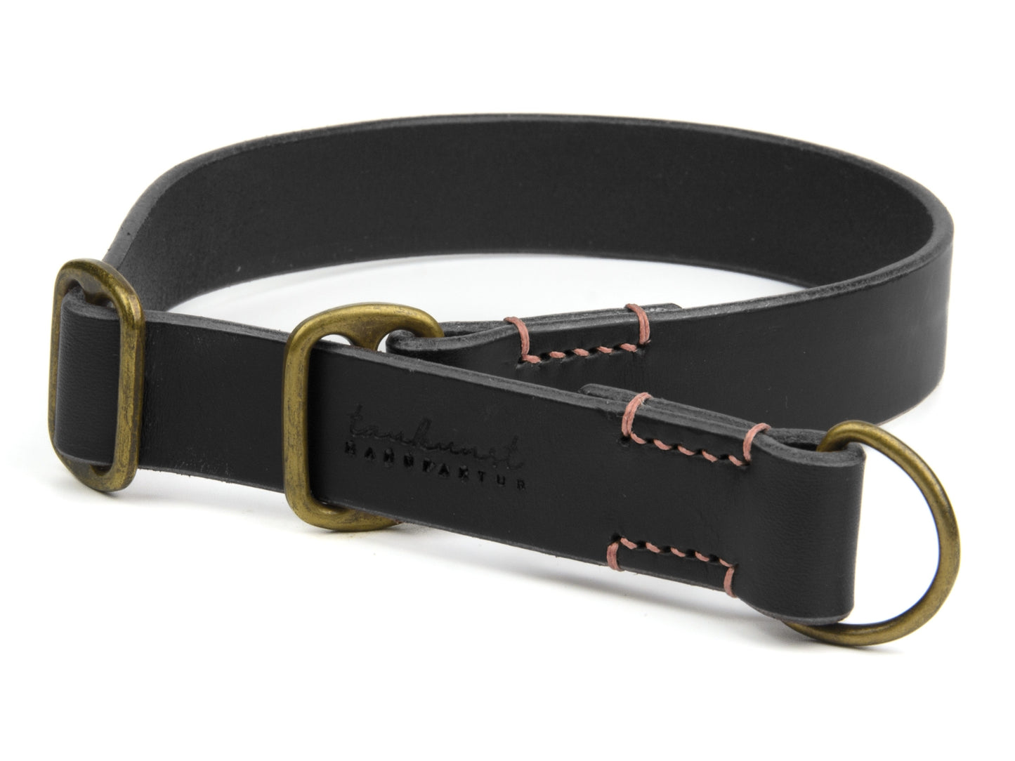 Zugstopp Lederhalsband 'Waldgeist' Schwarz Zugstopp Lederhalsband 'Waldgeist' Schwarz