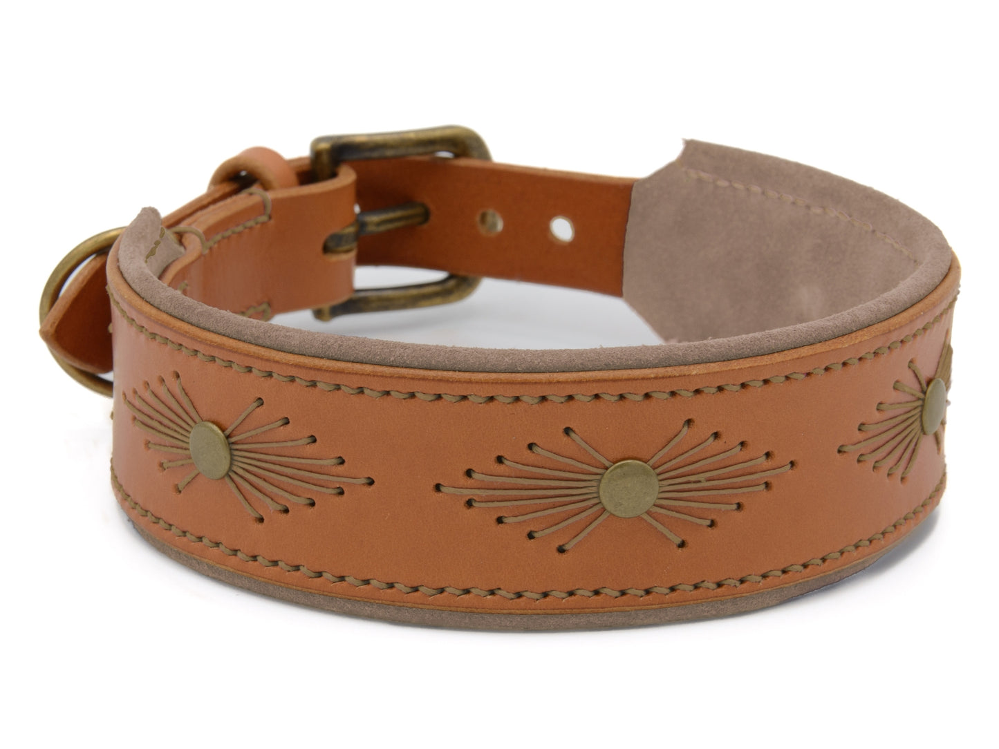 Lederhalsband 'Woodstock' Cognac Lederhalsband 'Woodstock' Cognac