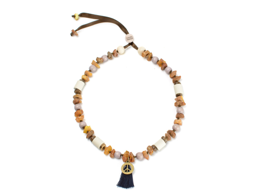 Bernsteinkette Rosari Hellgrau Bernsteinkette Rosari Hellgrau