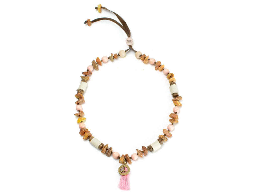 Bernsteinkette Rosari Pastellrosa Bernsteinkette Rosari Pastellrosa