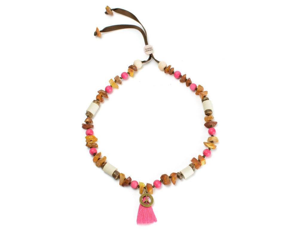 Bernsteinkette Rosari Pink Bernsteinkette Rosari Pink