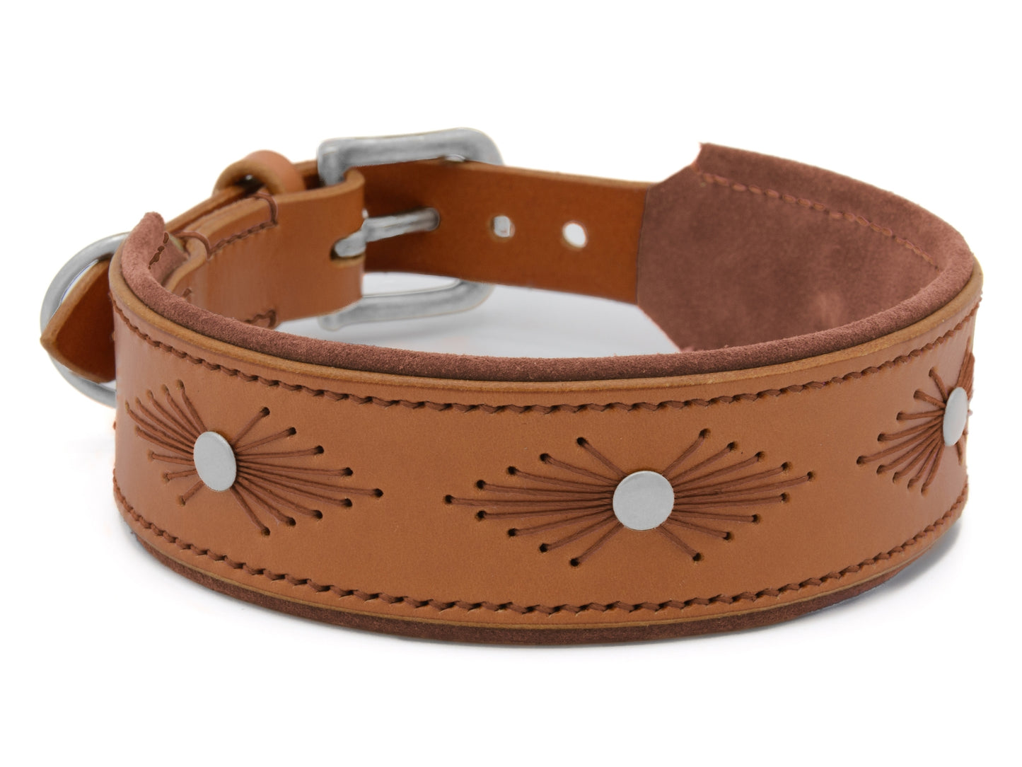 Lederhalsband 'Woodstock' Cognac Lederhalsband 'Woodstock' Cognac