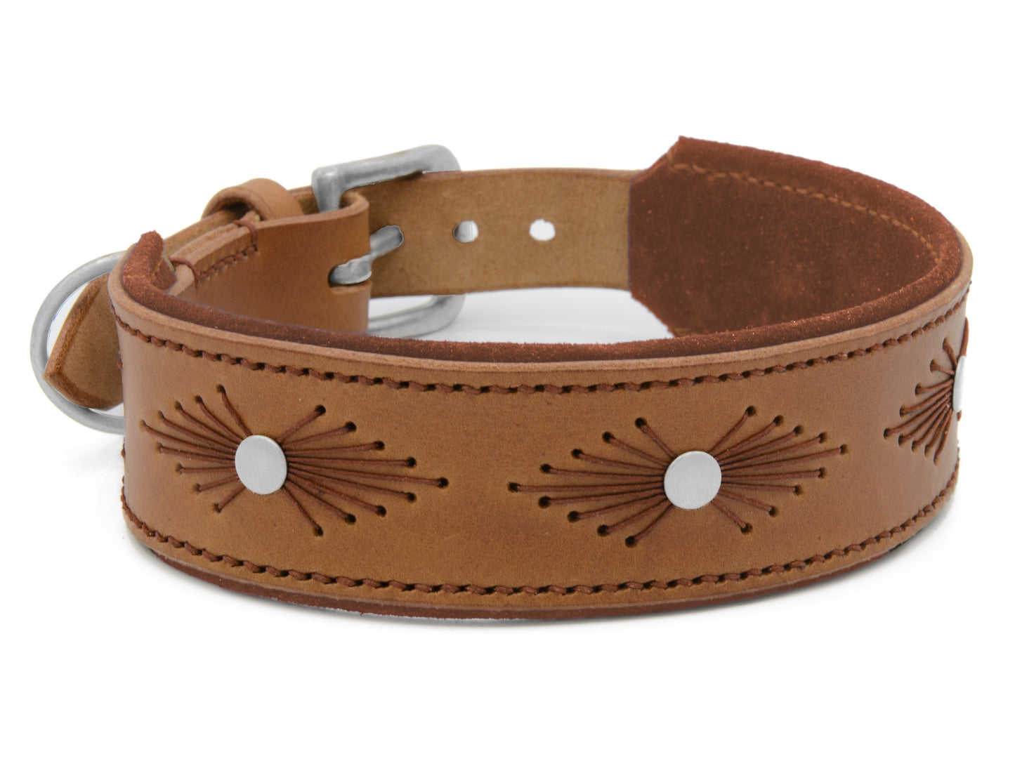 Lederhalsband 'Woodstock' Camel Lederhalsband 'Woodstock' Camel