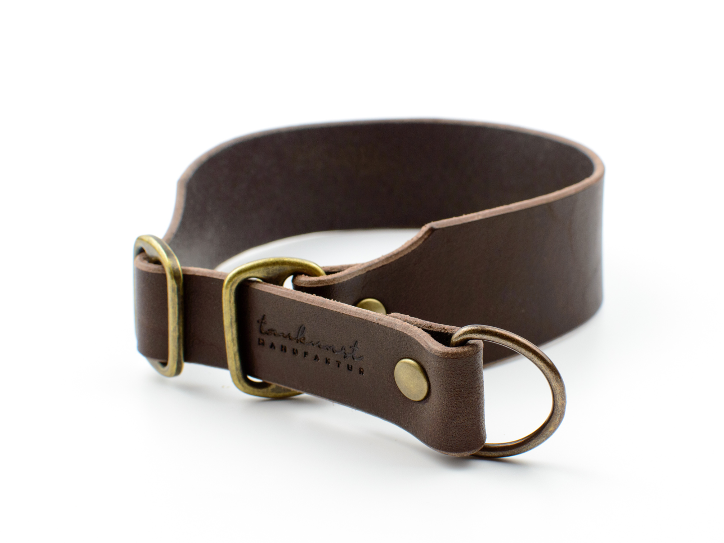 Breites Zugstopp Hundehalsband Leder Cora Breites Zugstopp Hundehalsband Leder Cora