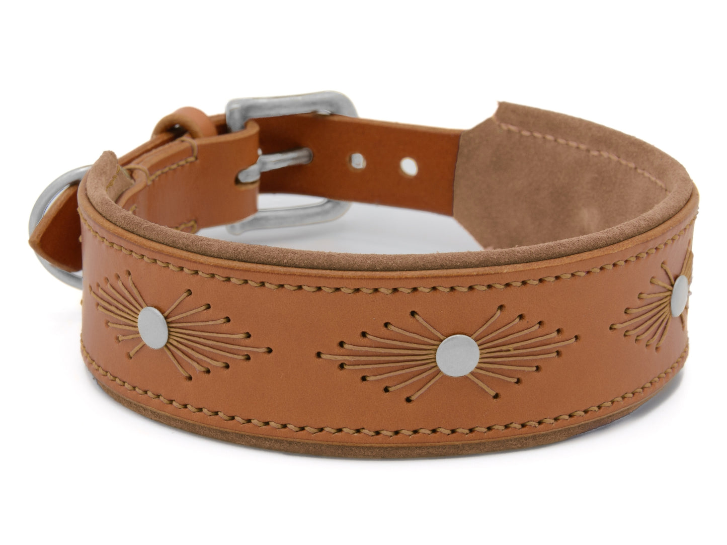 Lederhalsband 'Woodstock' Cognac Lederhalsband 'Woodstock' Cognac