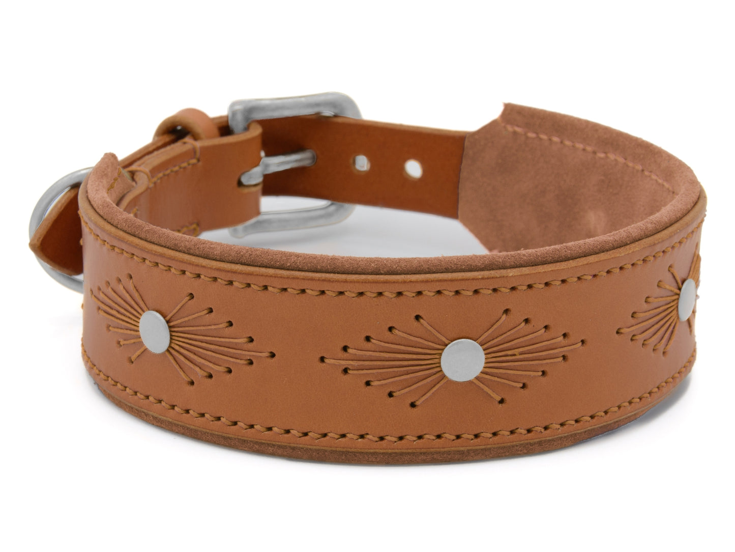 Lederhalsband 'Woodstock' Cognac Lederhalsband 'Woodstock' Cognac