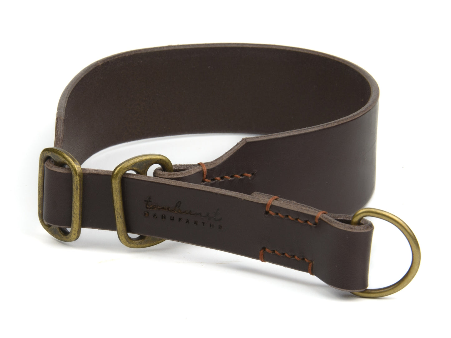 Zugstopp Lederhalsband 'Waldgeist' Dunkelbraun Zugstopp Lederhalsband 'Waldgeist' Dunkelbraun