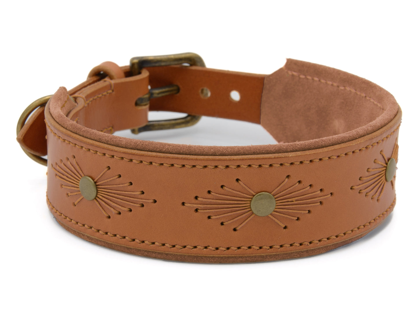 Lederhalsband 'Woodstock' Cognac Lederhalsband 'Woodstock' Cognac