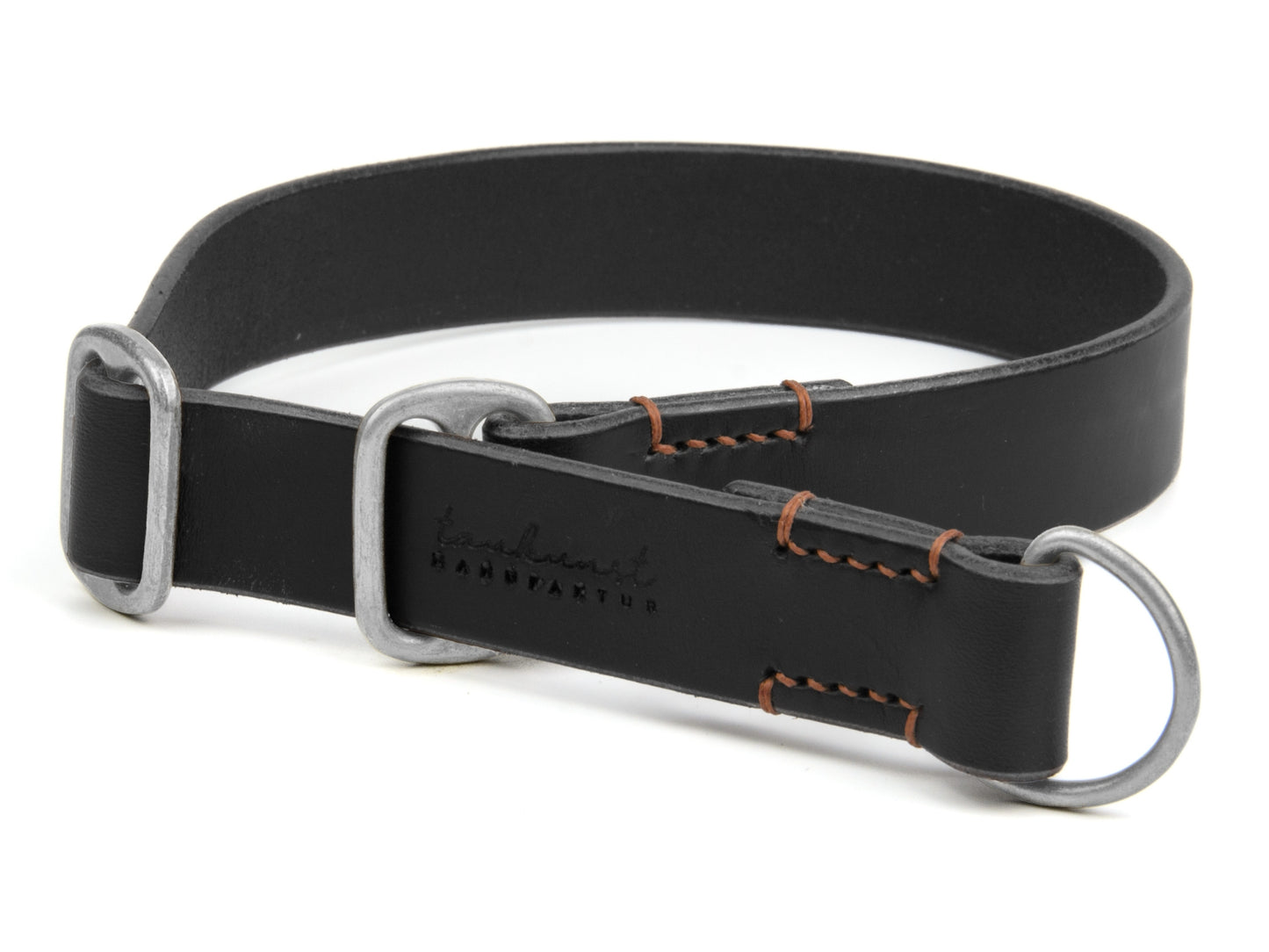 Zugstopp Lederhalsband 'Waldgeist' Schwarz Zugstopp Lederhalsband 'Waldgeist' Schwarz