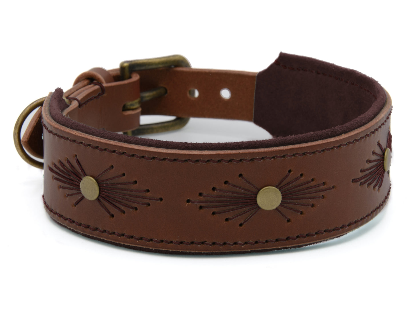 Lederhalsband 'Woodstock' Braun Lederhalsband 'Woodstock' Braun