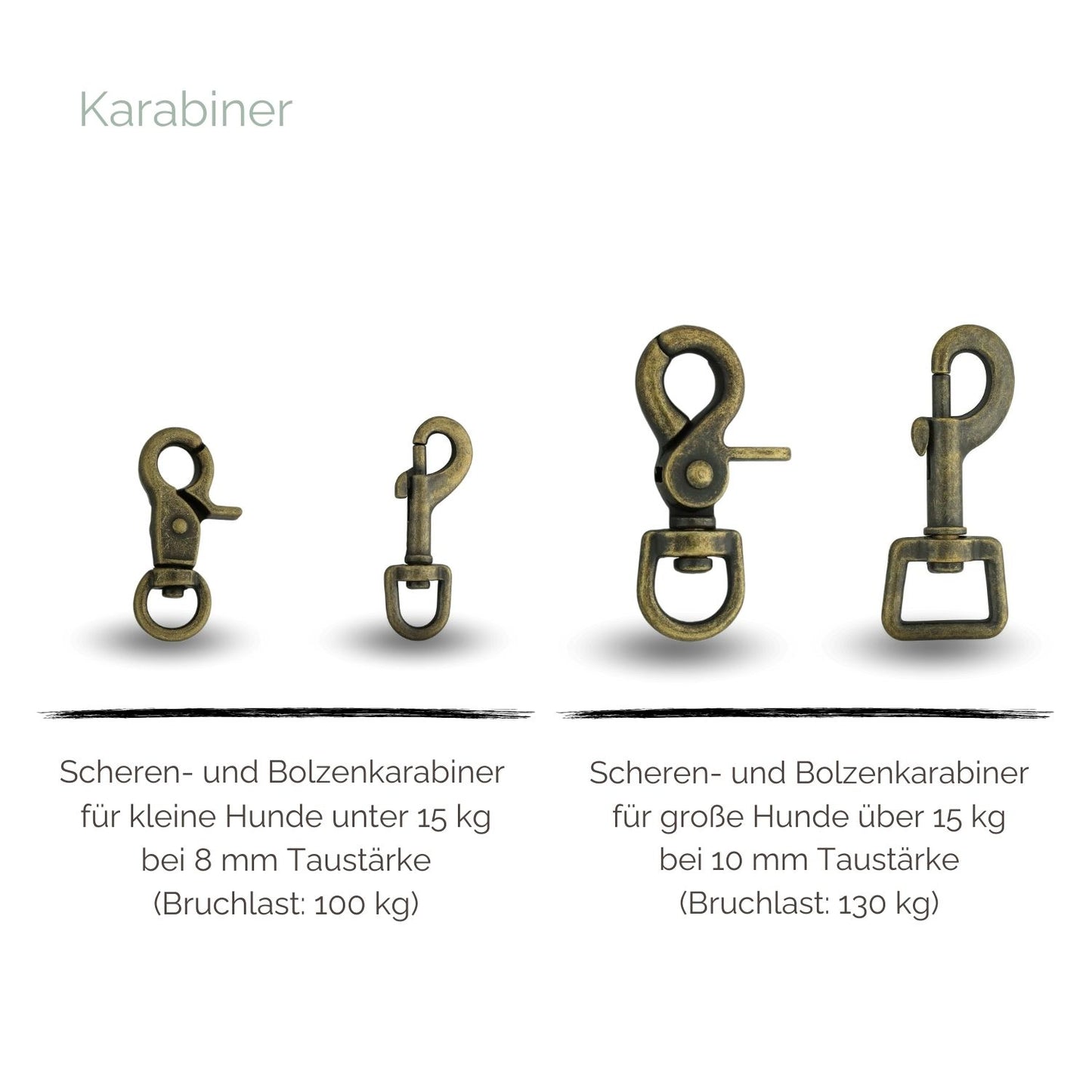 Tauleine für Hunde Karabiner Tauleine für Hunde Karabiner