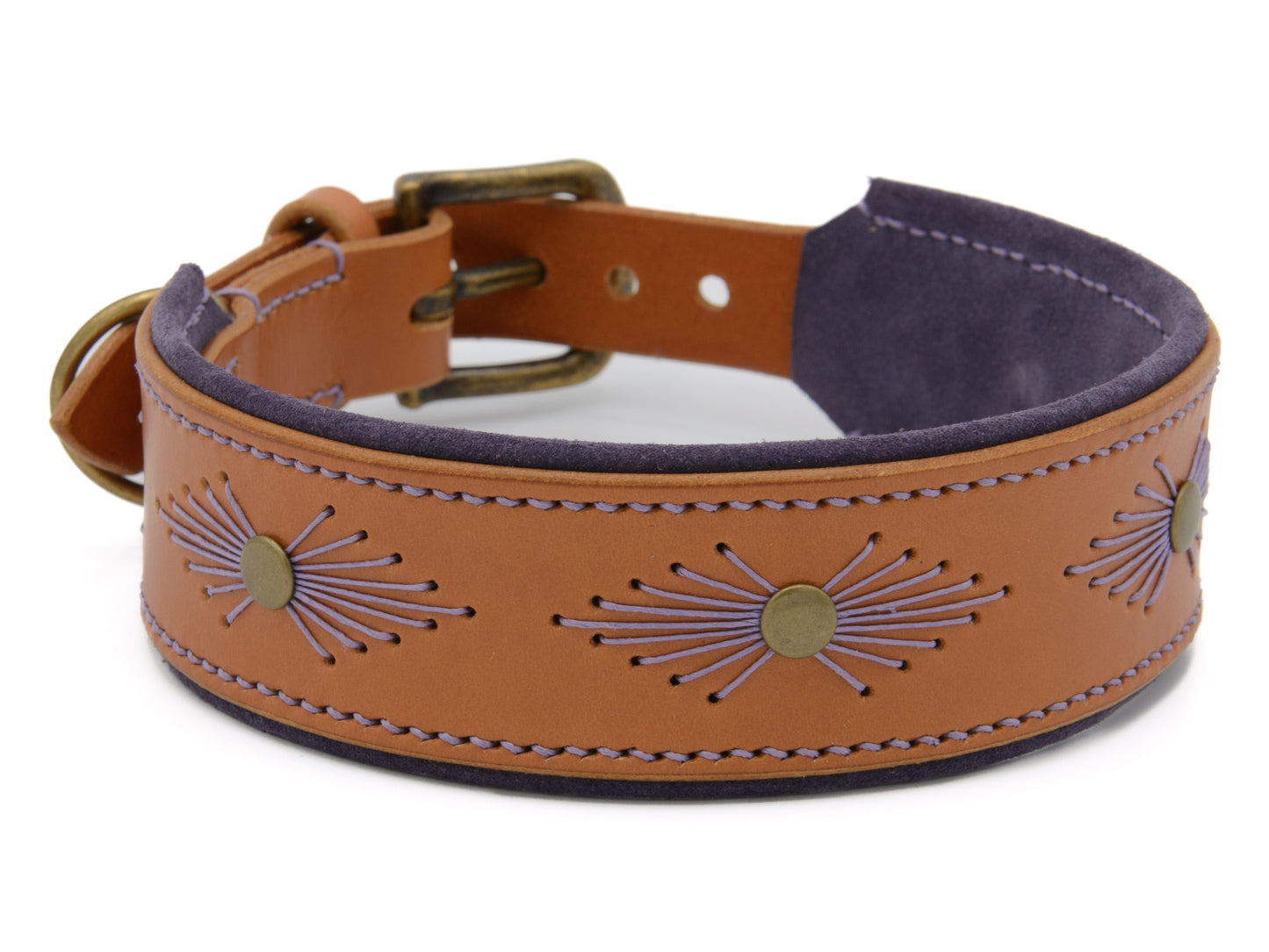 Lederhalsband 'Woodstock' Cognac Lederhalsband 'Woodstock' Cognac
