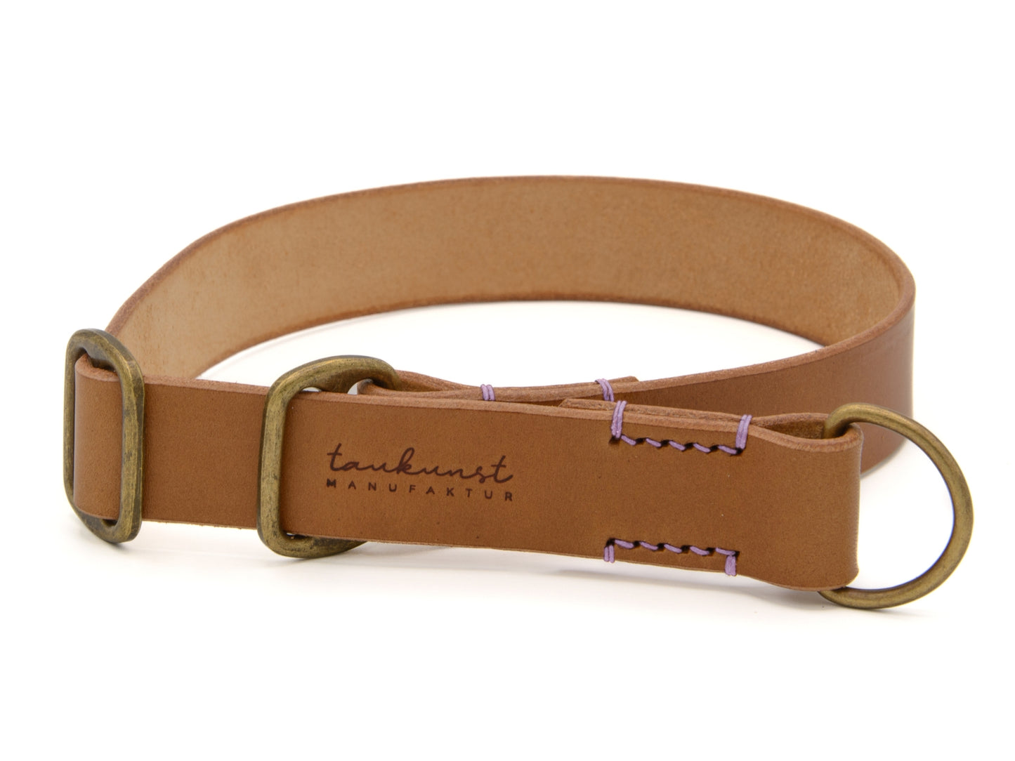Zugstopp Lederhalsband 'Waldgeist' Camel Zugstopp Lederhalsband 'Waldgeist' Camel