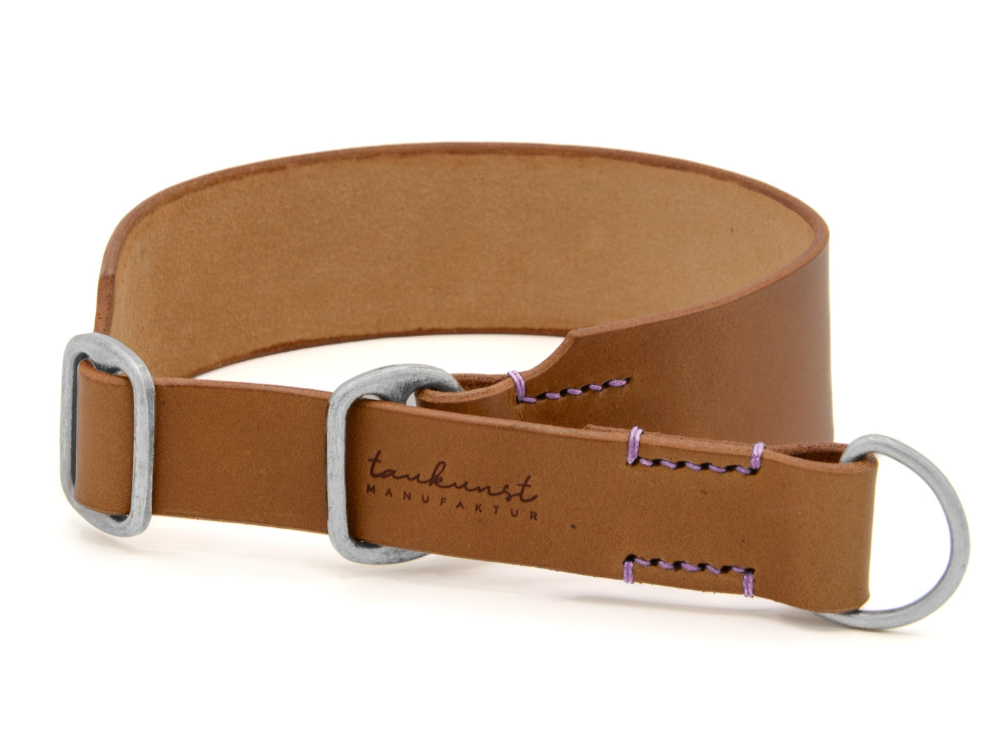 Zugstopp Lederhalsband 'Waldgeist' Camel Zugstopp Lederhalsband 'Waldgeist' Camel