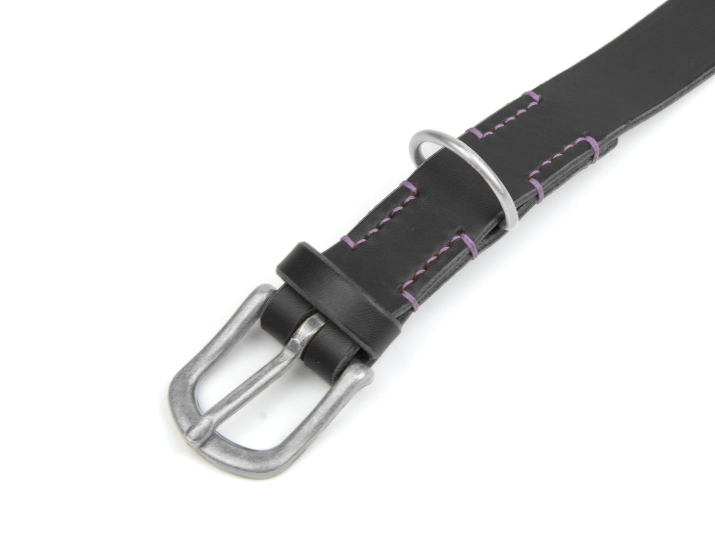 Lederhalsband 'Waldgeist' Schwarz Lederhalsband 'Waldgeist' Schwarz
