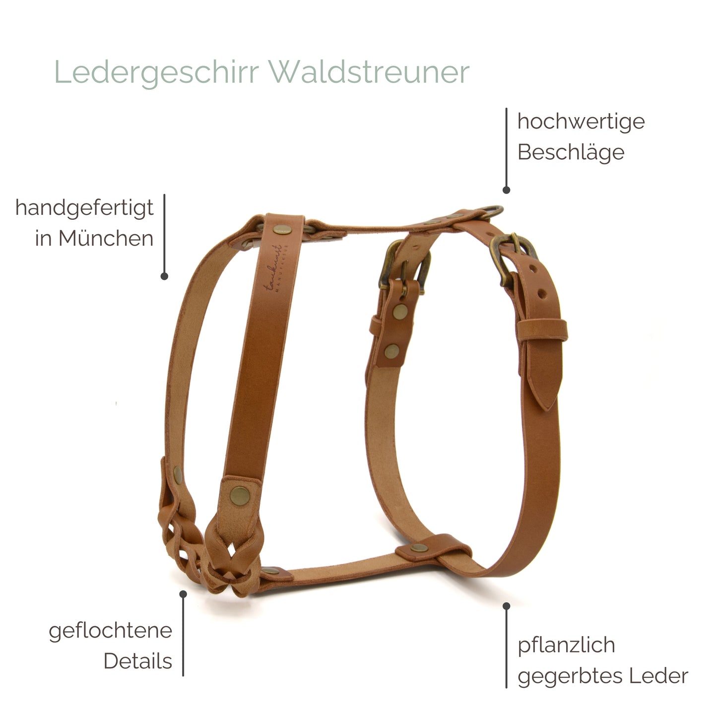 Ledergeschirr 'Waldstreuner' Camel Ledergeschirr 'Waldstreuner' Camel