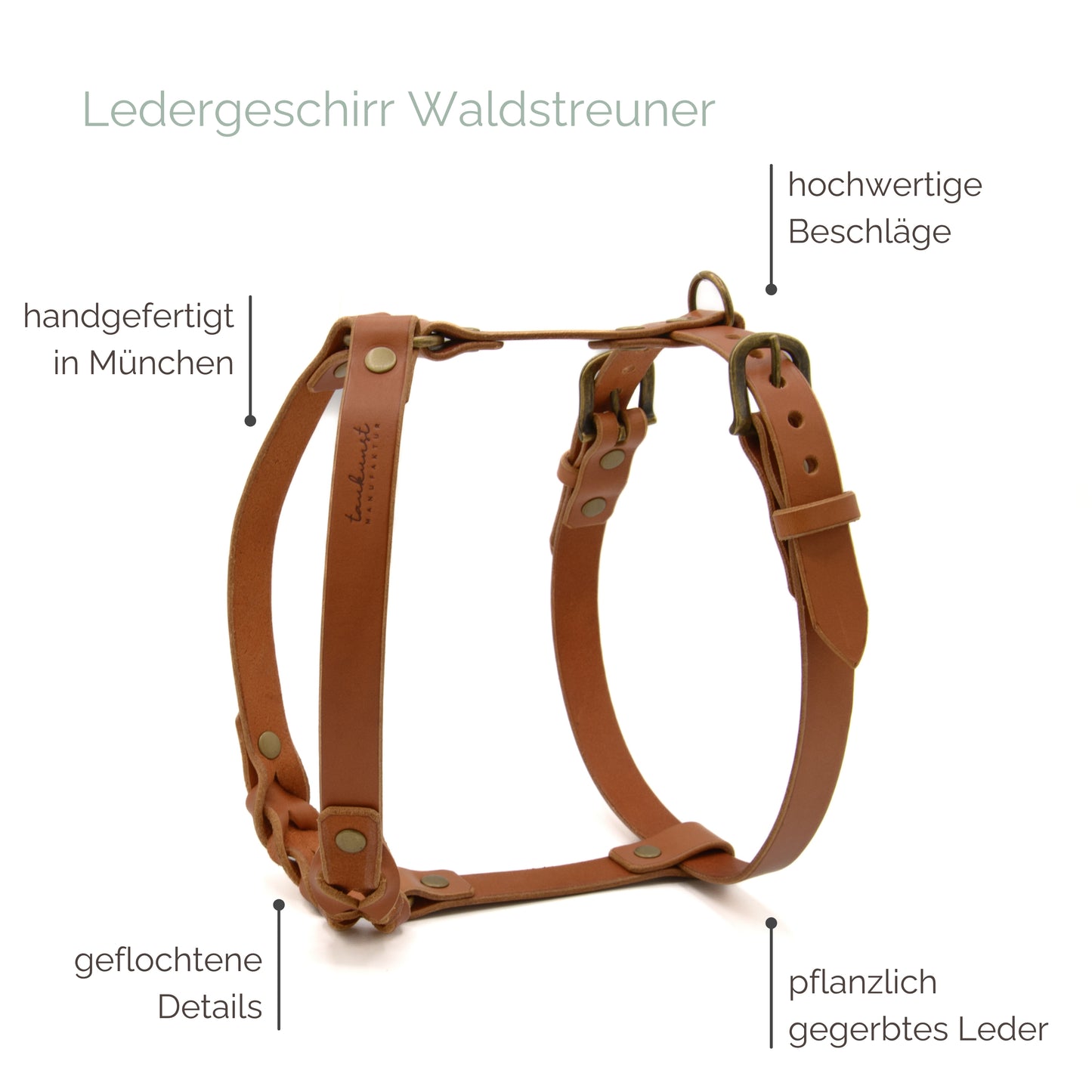 Ledergeschirr 'Waldstreuner' Cognac Ledergeschirr 'Waldstreuner' Cognac
