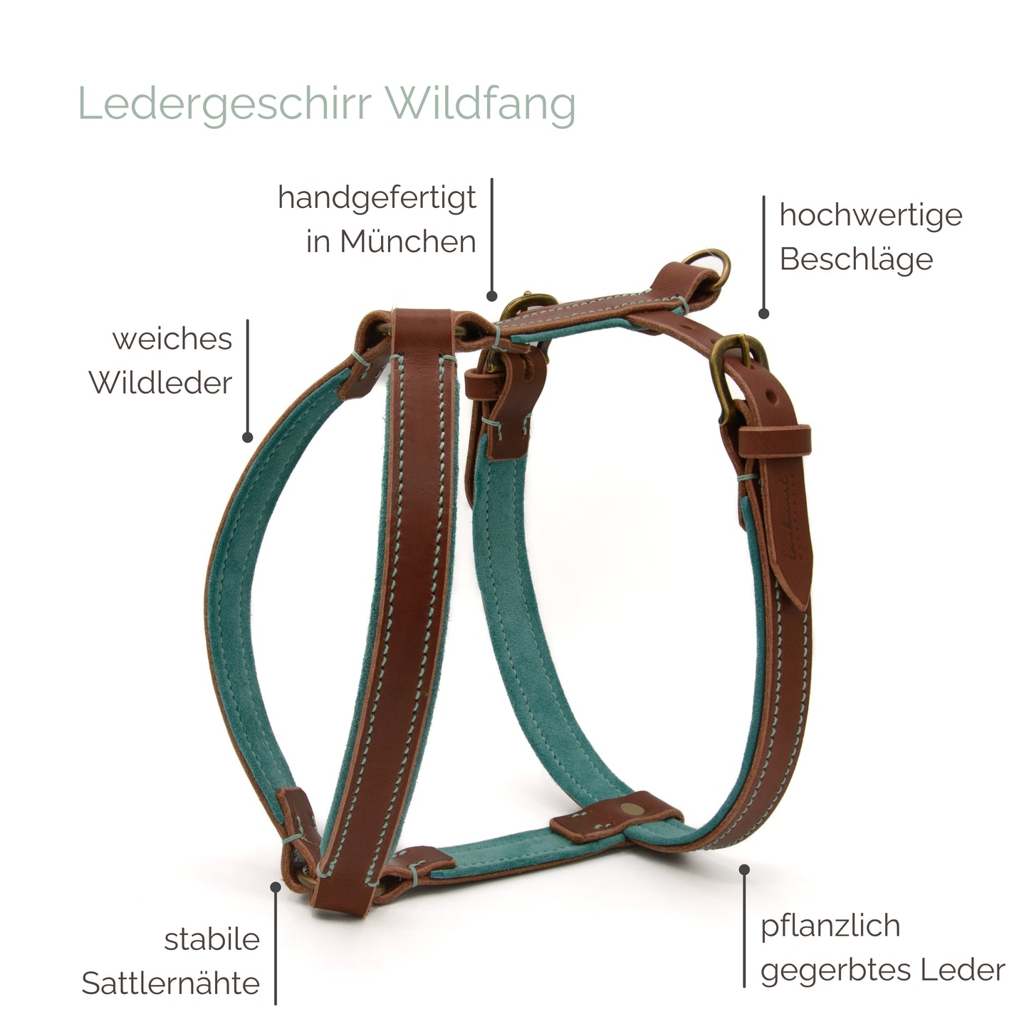 Ledergeschirr 'Wildfang' Braun Ledergeschirr 'Wildfang' Braun