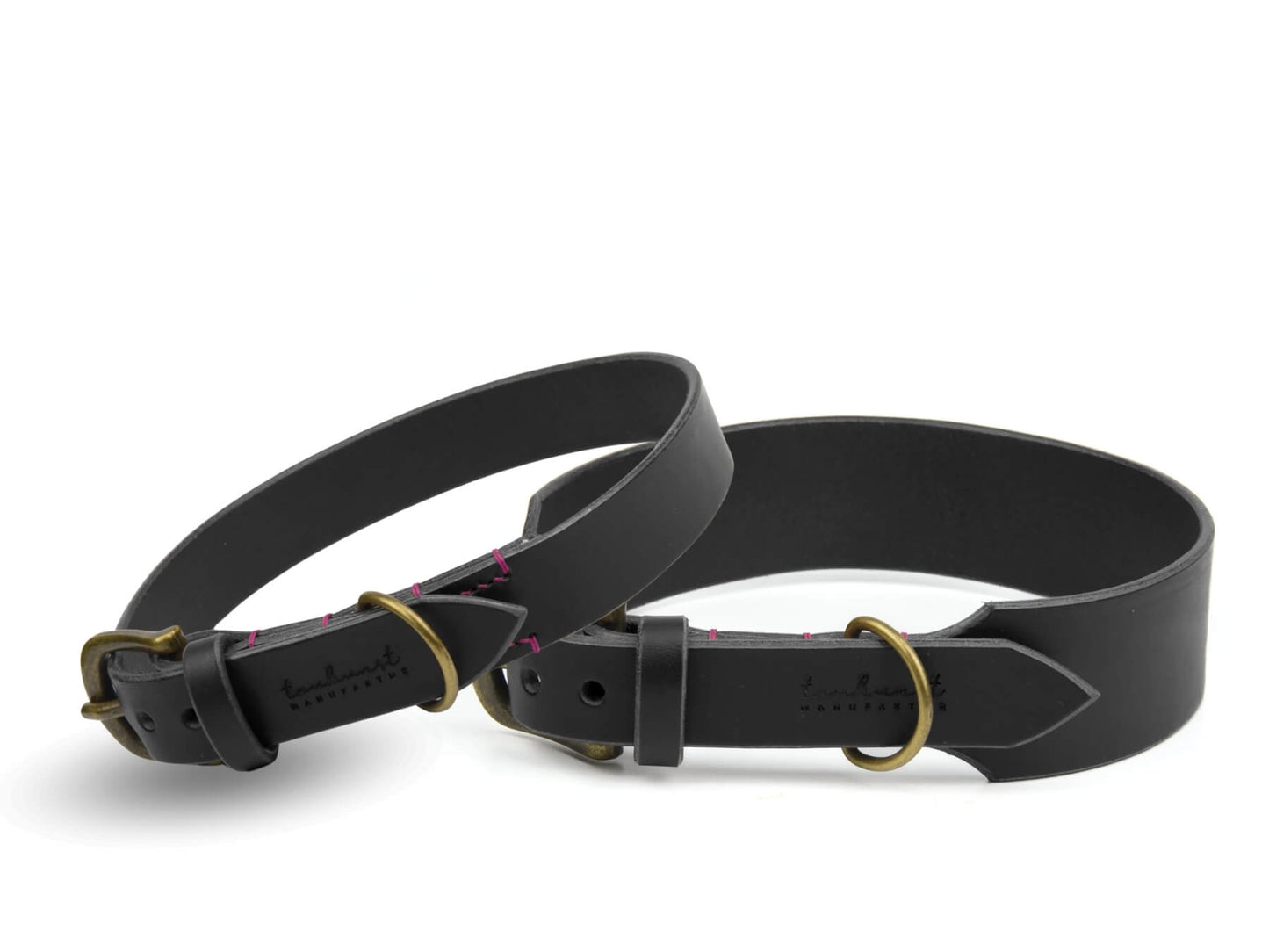 Lederhalsband 'Waldgeist' Schwarz Lederhalsband 'Waldgeist' Schwarz