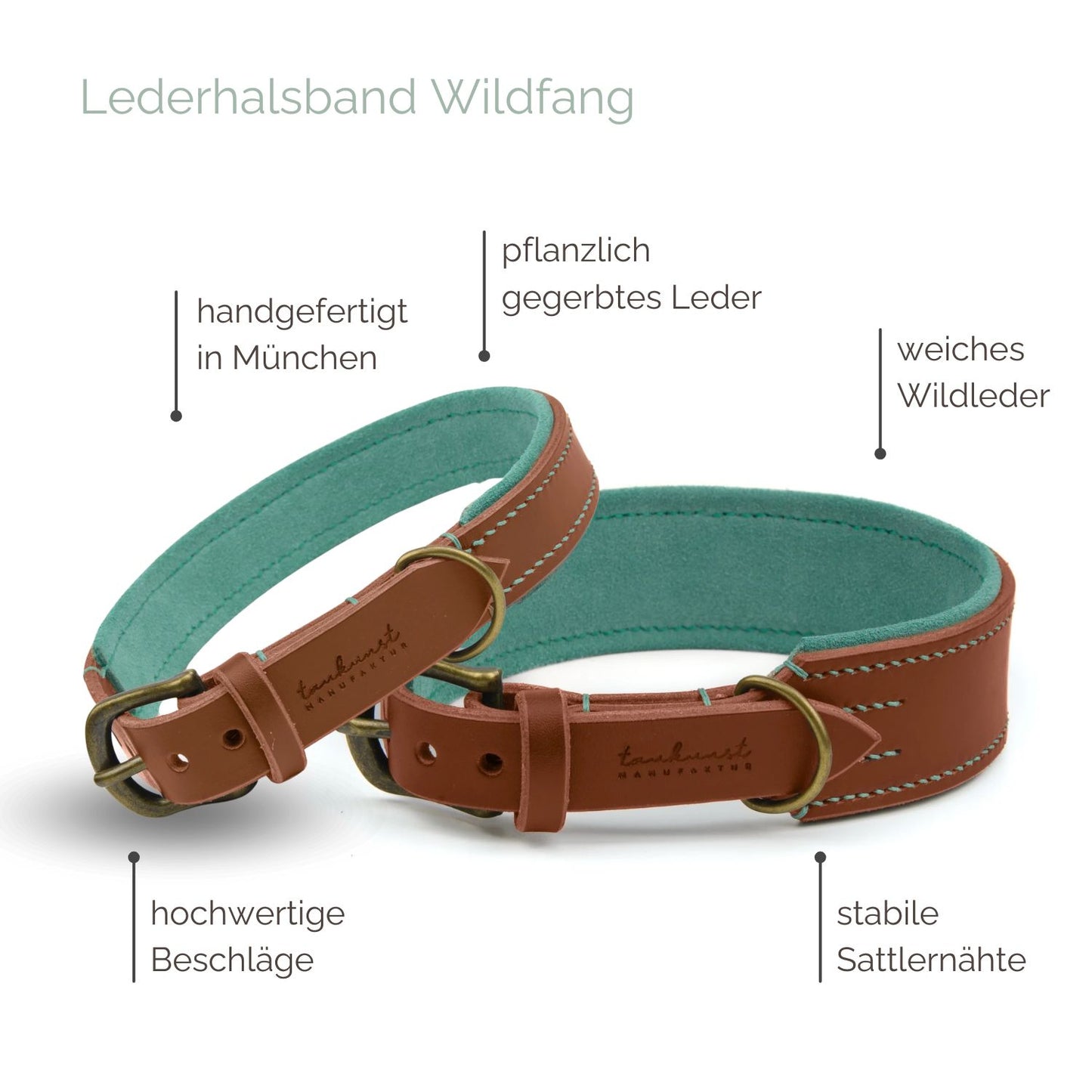 Lederhalsband 'Wildfang' Lederhalsband 'Wildfang'