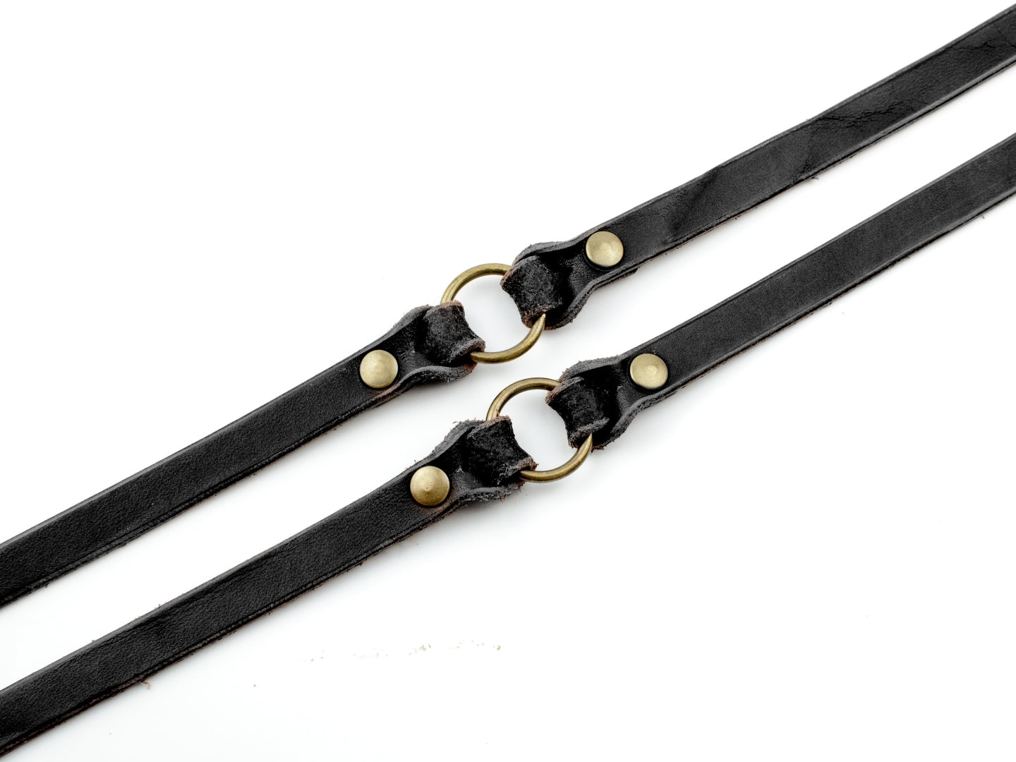 Lederleine für Hunde in Schwarz Detail 2 Hundeleine aus Leder - Lederleine für Hunde in Schwarz Detail 2