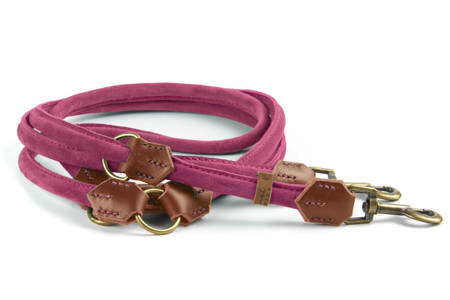 Wildlederleine 'Wildfang' Pink Wildlederleine 'Wildfang' Pink