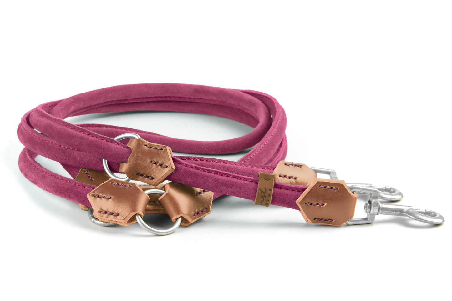 Wildlederleine 'Wildfang' Pink Wildlederleine 'Wildfang' Pink
