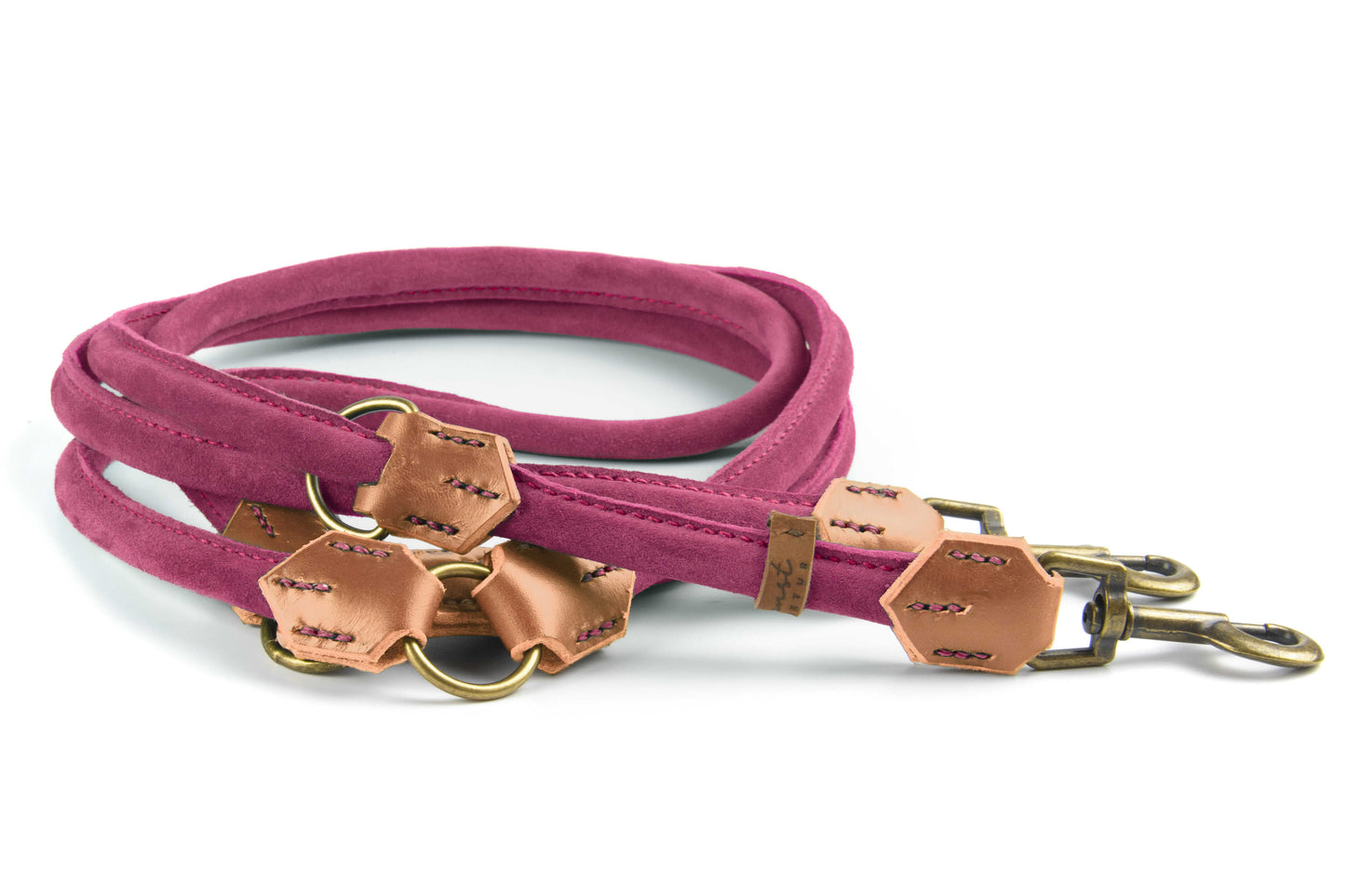 Wildlederleine 'Wildfang' Pink Wildlederleine 'Wildfang' Pink