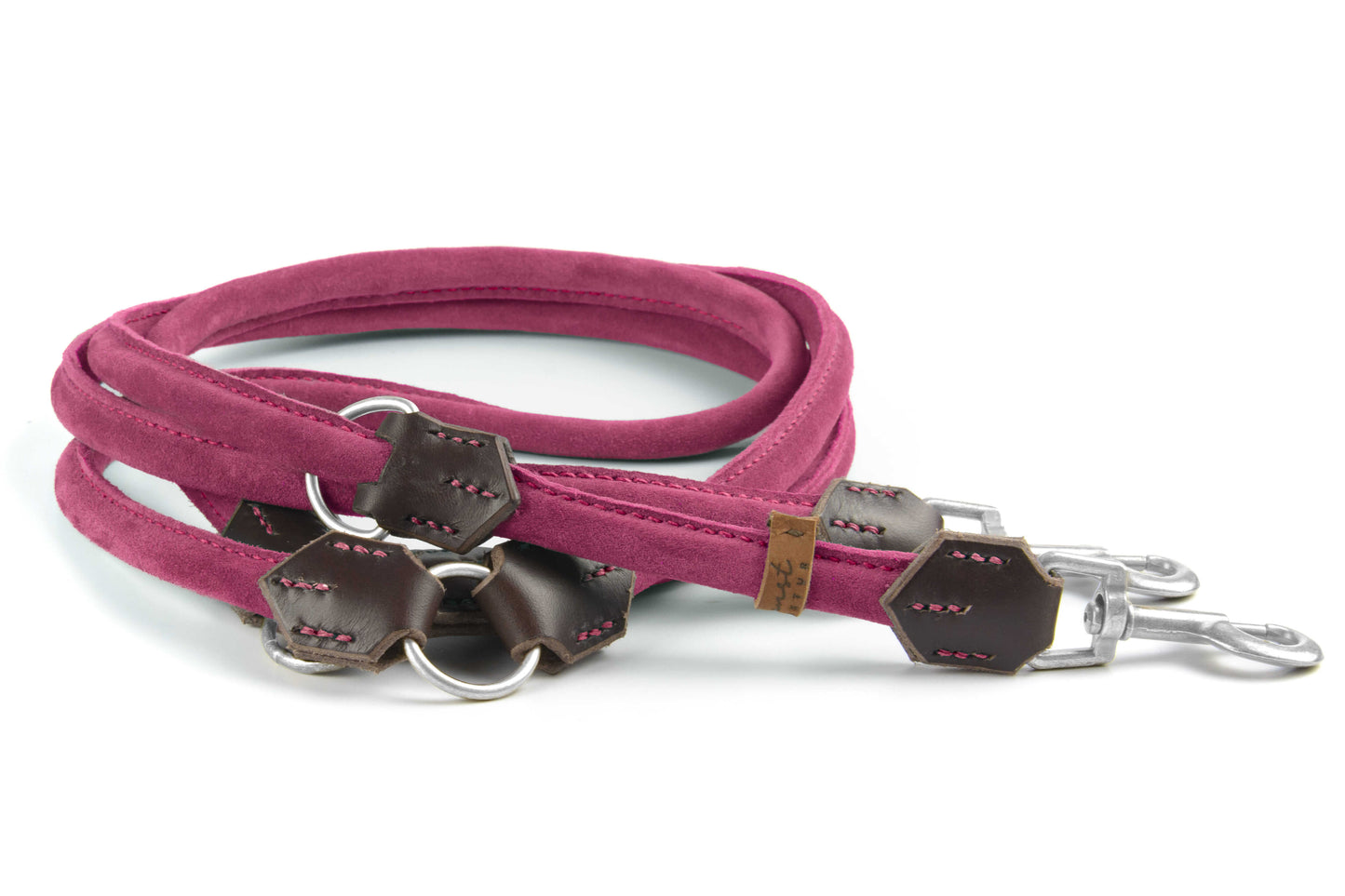 Wildlederleine 'Wildfang' Pink Wildlederleine 'Wildfang' Pink