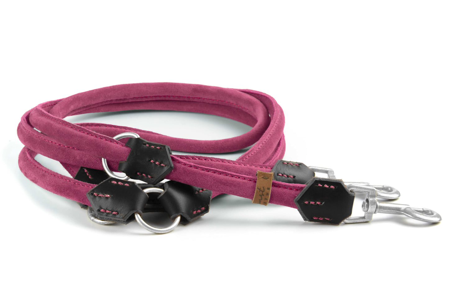 Wildlederleine 'Wildfang' Pink Wildlederleine 'Wildfang' Pink