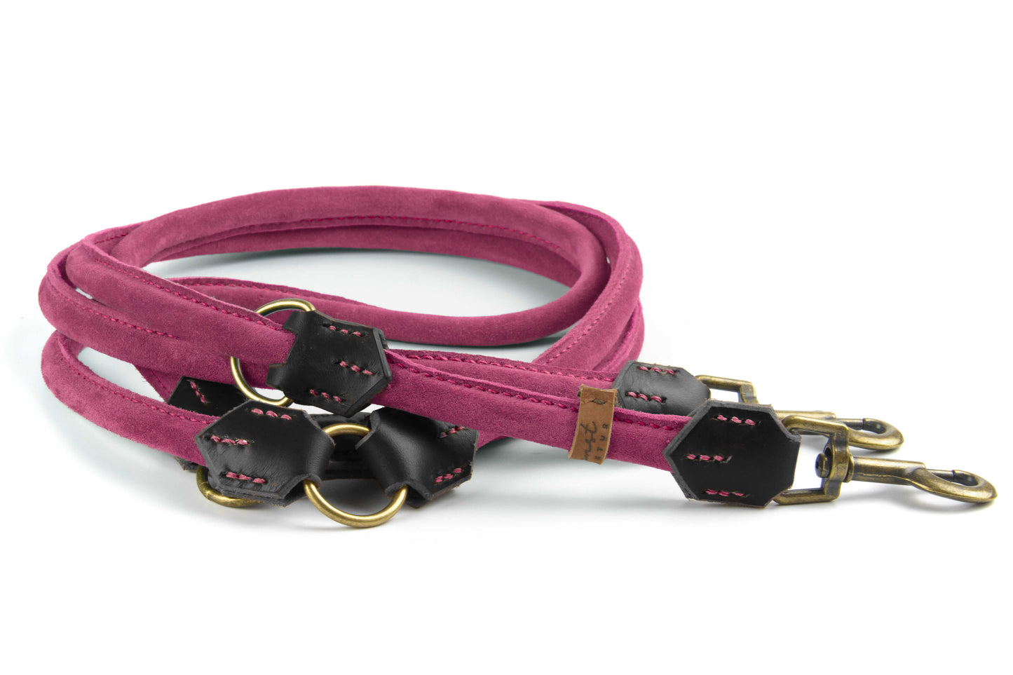 Wildlederleine 'Wildfang' Pink Wildlederleine 'Wildfang' Pink