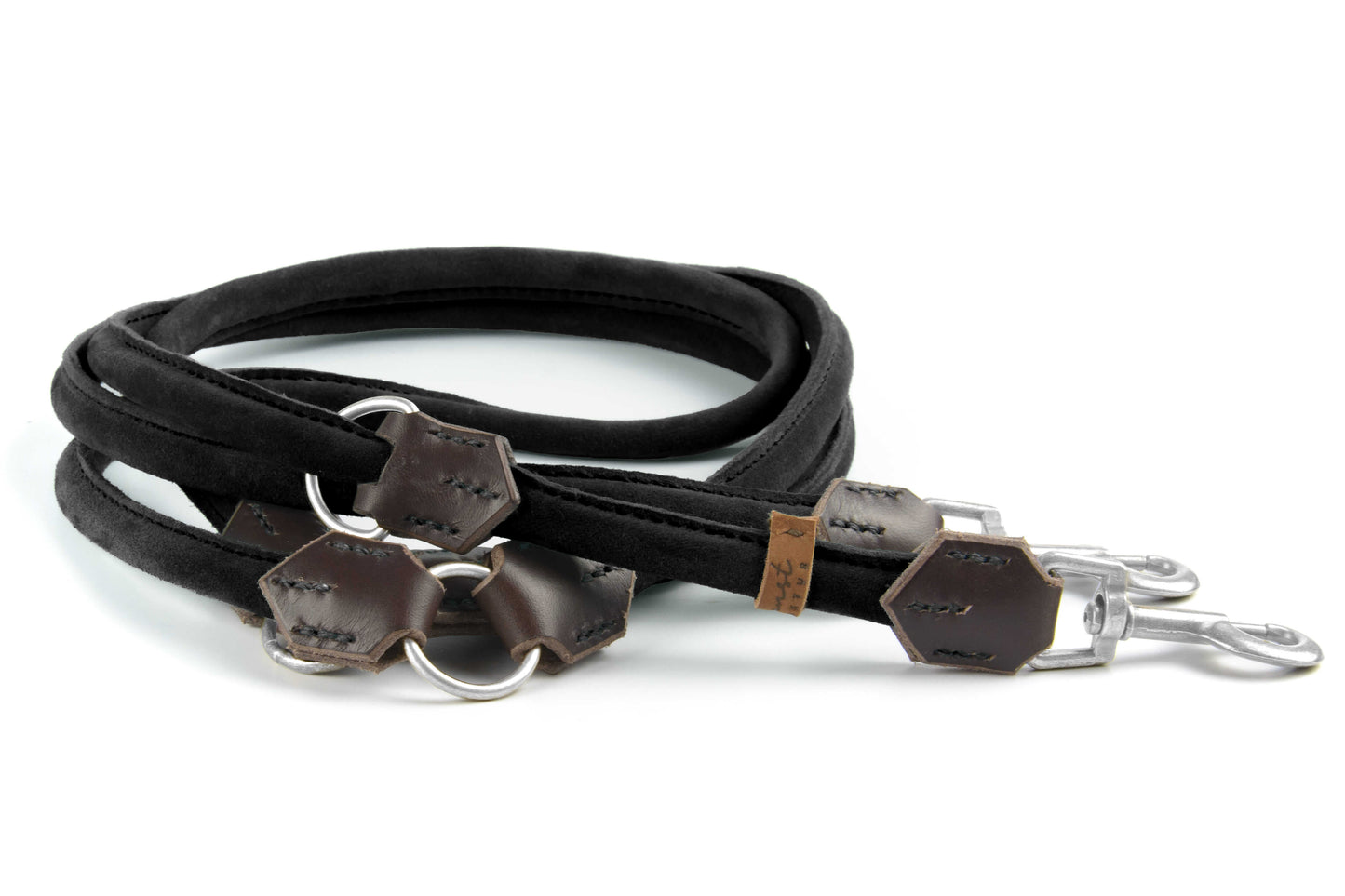 Wildlederleine 'Wildfang' Schwarz Wildlederleine 'Wildfang' Schwarz