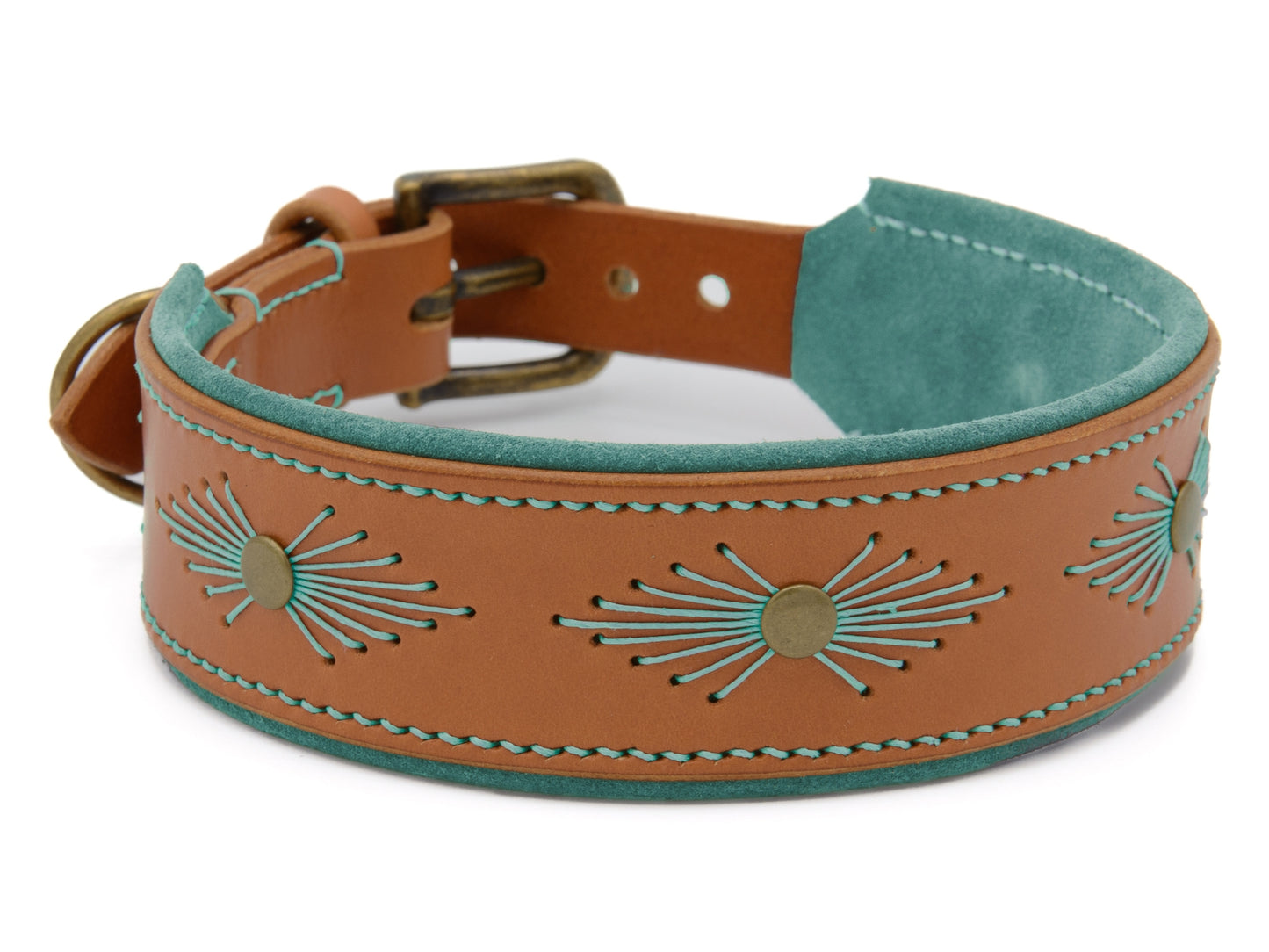 Lederhalsband 'Woodstock' Cognac Lederhalsband 'Woodstock' Cognac