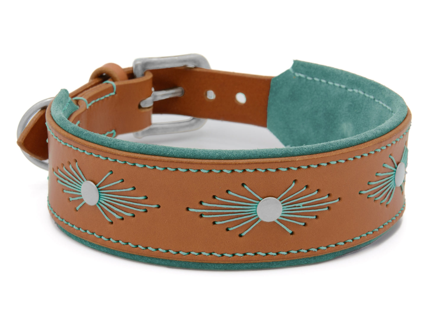 Lederhalsband 'Woodstock' Cognac Lederhalsband 'Woodstock' Cognac