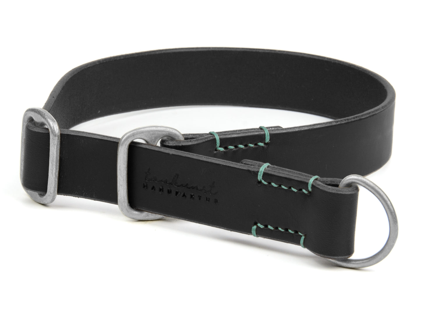 Zugstopp Lederhalsband 'Waldgeist' Schwarz Zugstopp Lederhalsband 'Waldgeist' Schwarz