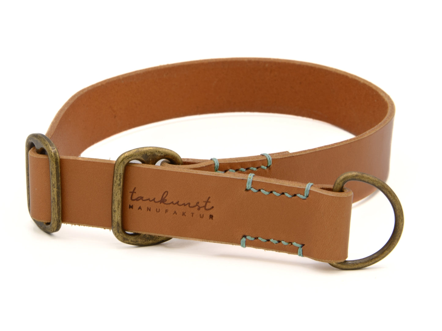 Zugstopp Lederhalsband 'Waldgeist' Cognac Zugstopp Lederhalsband 'Waldgeist' Cognac