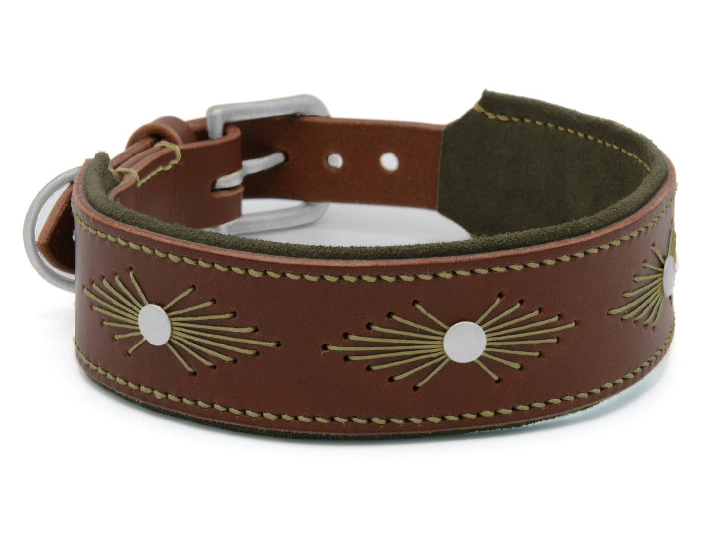 Lederhalsband 'Woodstock' Braun Lederhalsband 'Woodstock' Braun