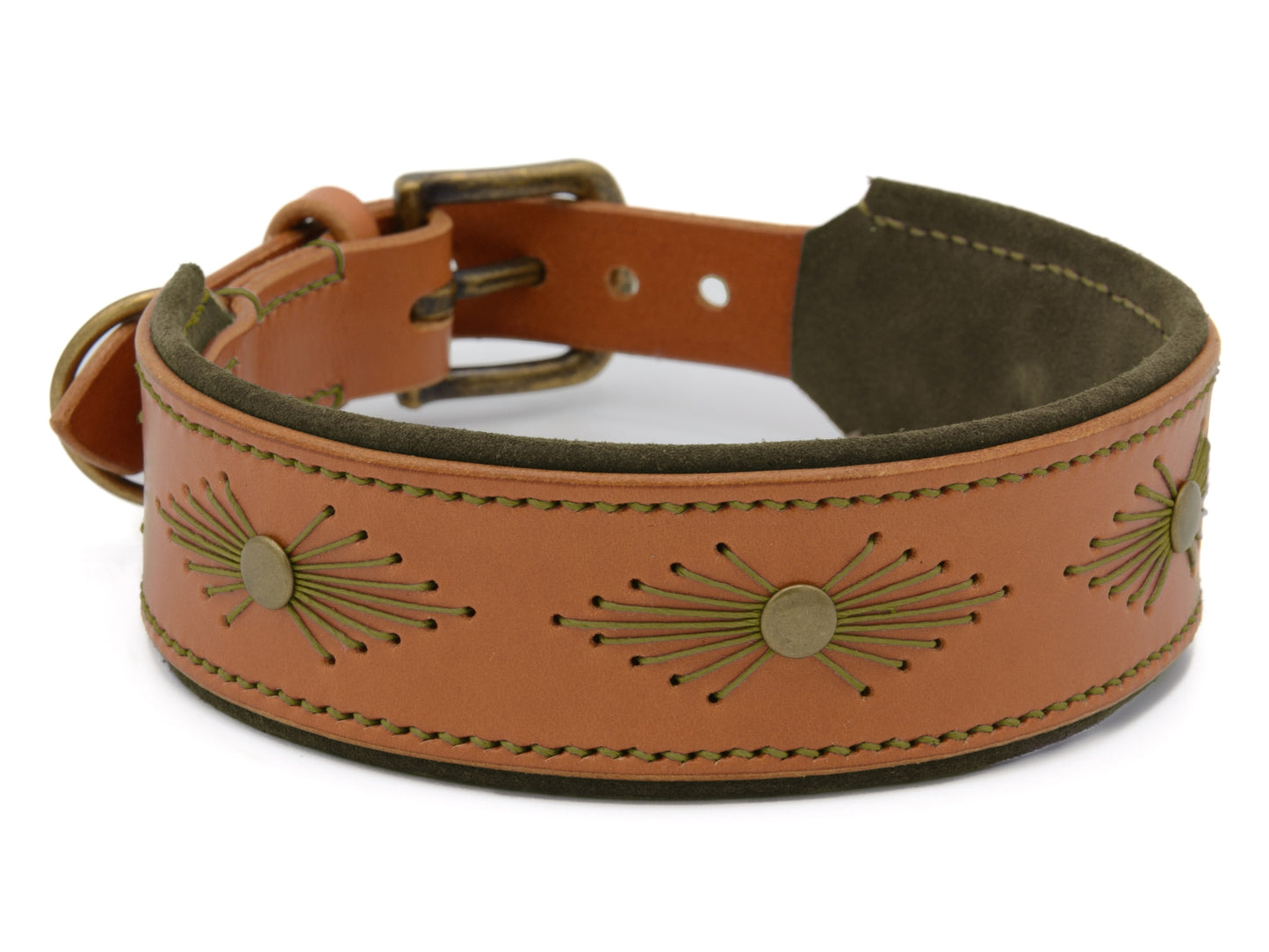 Lederhalsband 'Woodstock' Cognac Lederhalsband 'Woodstock' Cognac