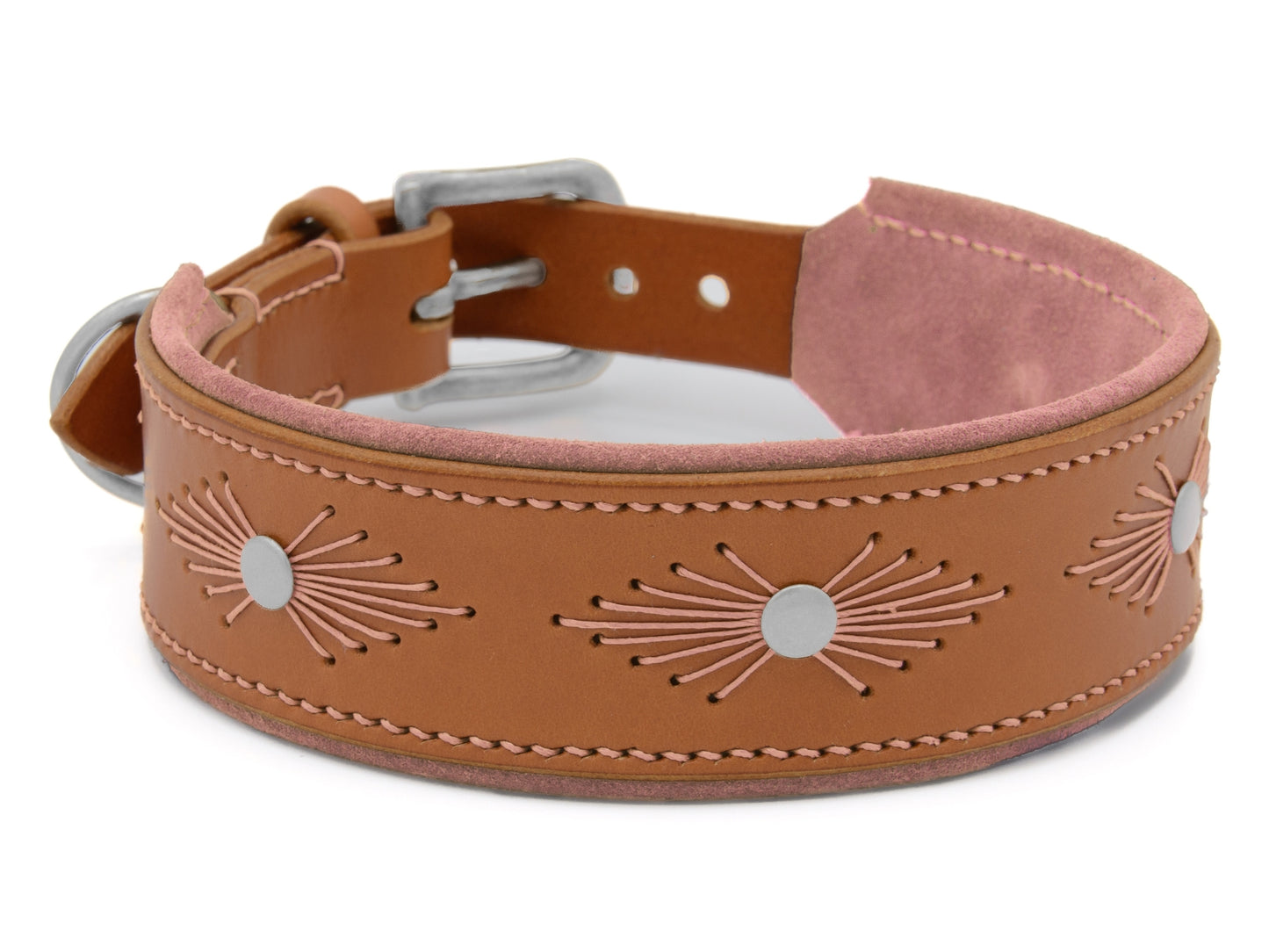Lederhalsband 'Woodstock' Cognac Lederhalsband 'Woodstock' Cognac