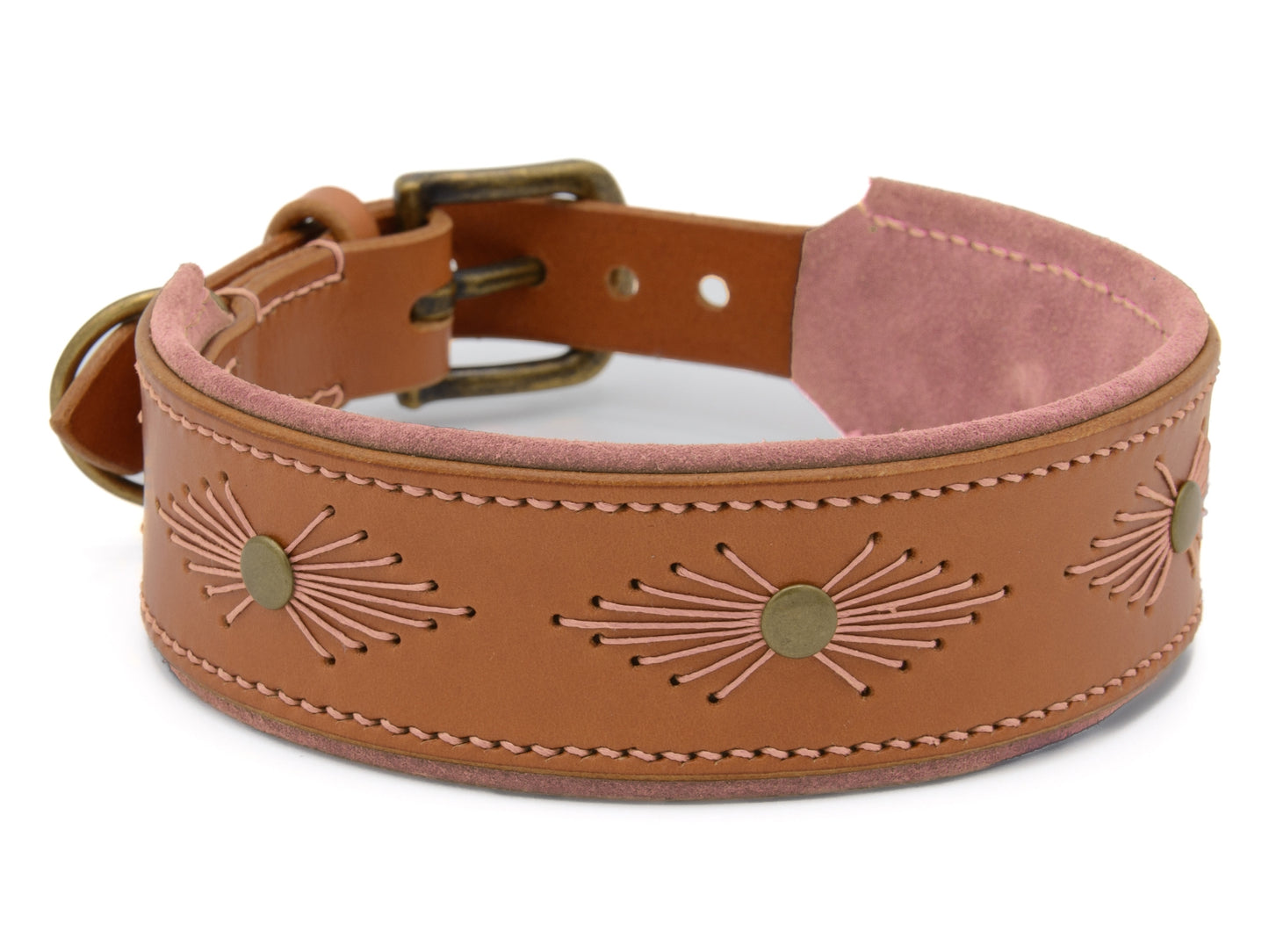 Lederhalsband 'Woodstock' Cognac Lederhalsband 'Woodstock' Cognac