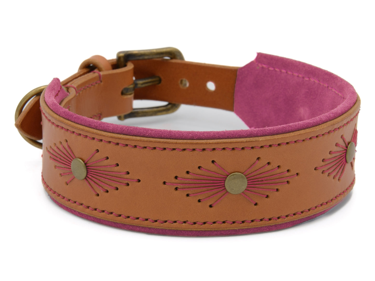 Lederhalsband 'Woodstock' Cognac Lederhalsband 'Woodstock' Cognac