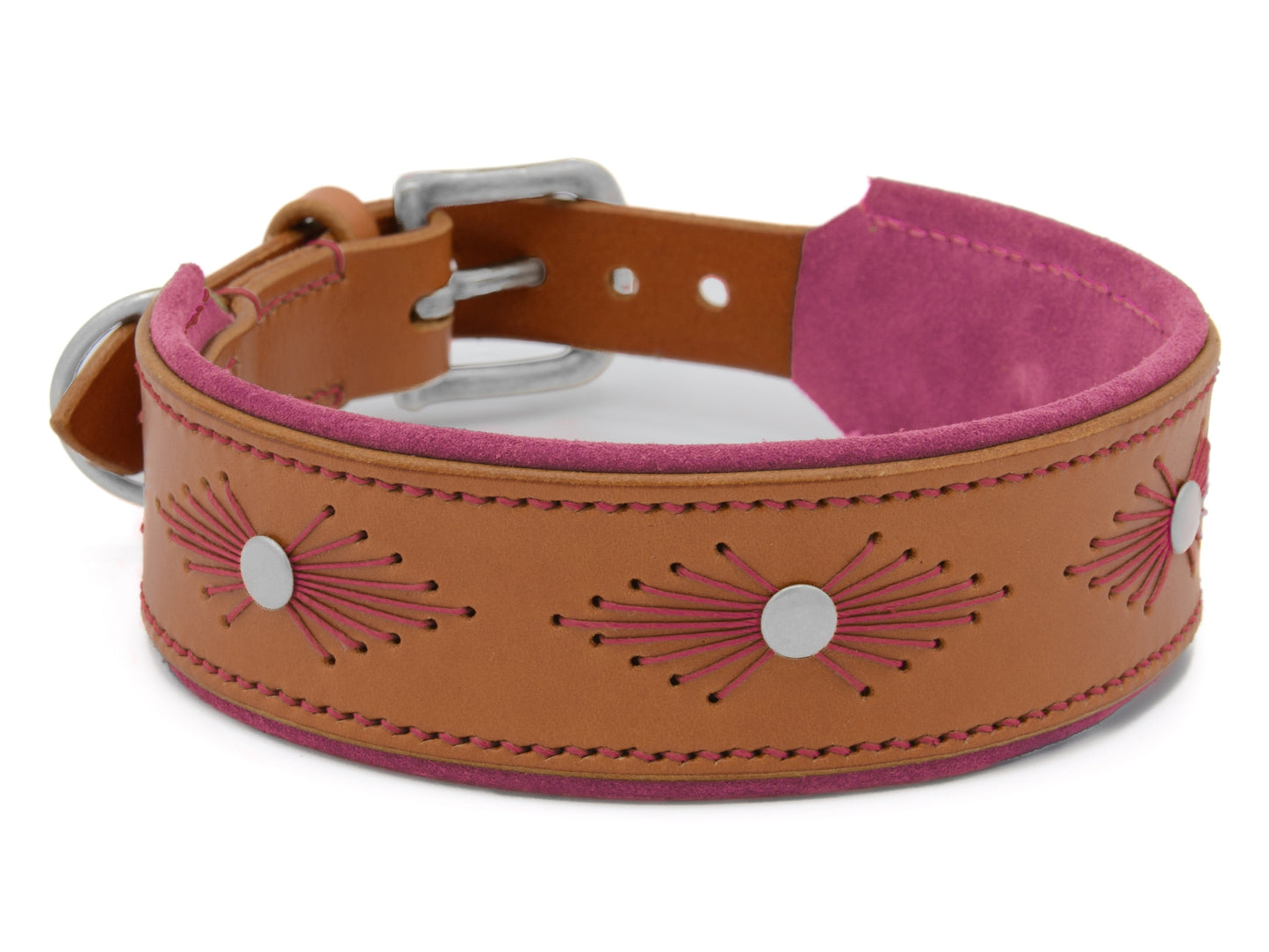 Lederhalsband 'Woodstock' Cognac Lederhalsband 'Woodstock' Cognac