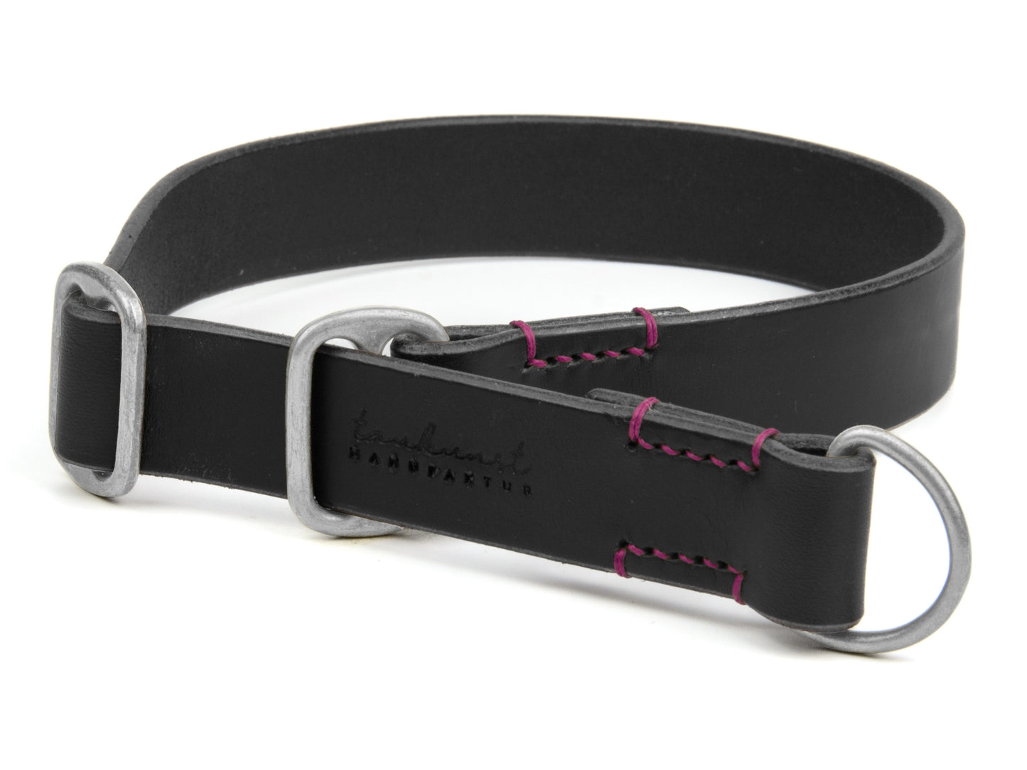 Zugstopp Lederhalsband 'Waldgeist' Schwarz Zugstopp Lederhalsband 'Waldgeist' Schwarz