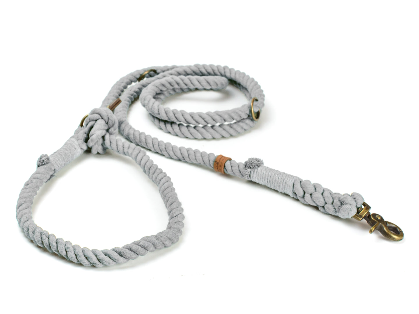 Retrieverleine Carl aus Tau Detail Retrieverleine Carl aus Tau Detail