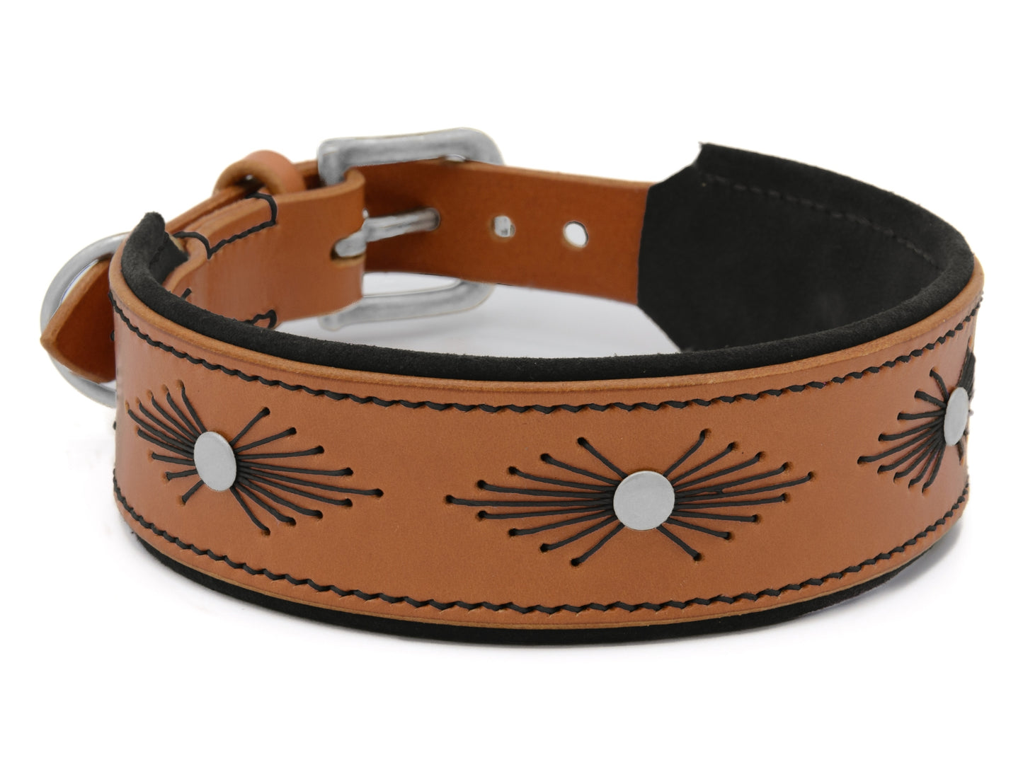 Lederhalsband 'Woodstock' Cognac Lederhalsband 'Woodstock' Cognac