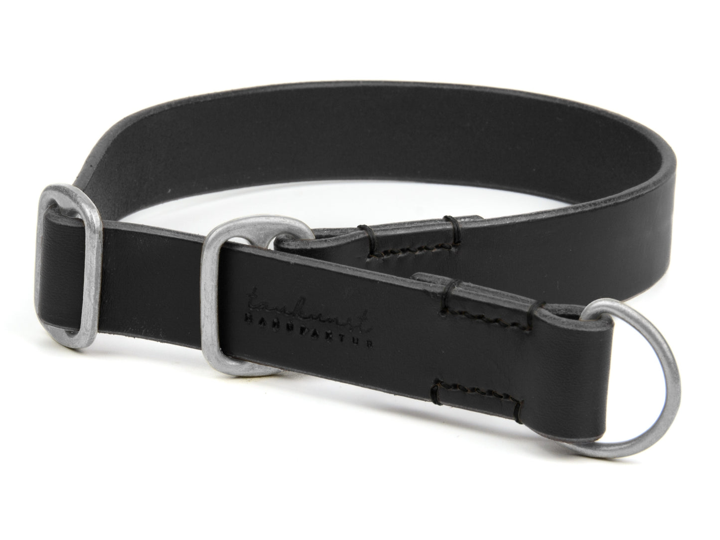 Zugstopp Lederhalsband 'Waldgeist' Schwarz Zugstopp Lederhalsband 'Waldgeist' Schwarz