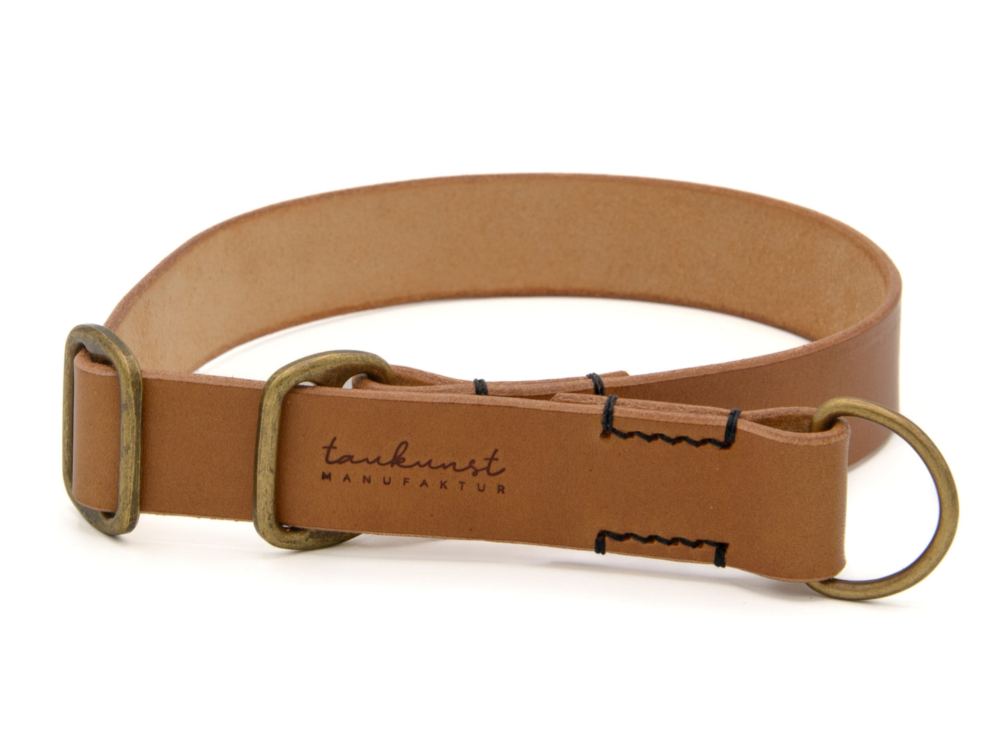 Zugstopp Lederhalsband 'Waldgeist' Camel Zugstopp Lederhalsband 'Waldgeist' Camel