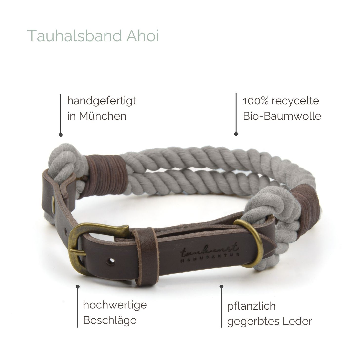 Tauhalsband 'Ahoi' Grau Tauhalsband 'Ahoi' Grau